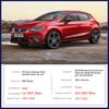 Накладка на дверную ручку из углеродного волокна, подходит для SEAT Ibiza MK5 6F KJ1 2017 2018 2022, автомобильные аксессуары, Стайлинг