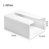Wall Mounted Tissue Box Cover Space-saving Kitchen Organizer Creative Toilet Napkin Storage Adhesive Shelf Holder