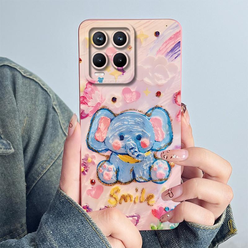 For OPPO Realme 8 4G RMX3085 Phone Case Realme8 Pro 4G RMX3081 Soft Capa Coque Sweet Painted Cartoon Shell Printed Funda Cover