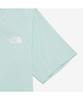Noseupeiseu Nt7Ur42B Женская футболка с коротким рукавом и круглым вырезом Tnf Hangeul_Мятный