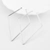 Diamond Hoop Earrings Geometric Square Stud Exaggeration Earrings Irregular Shape Earrings  Travel