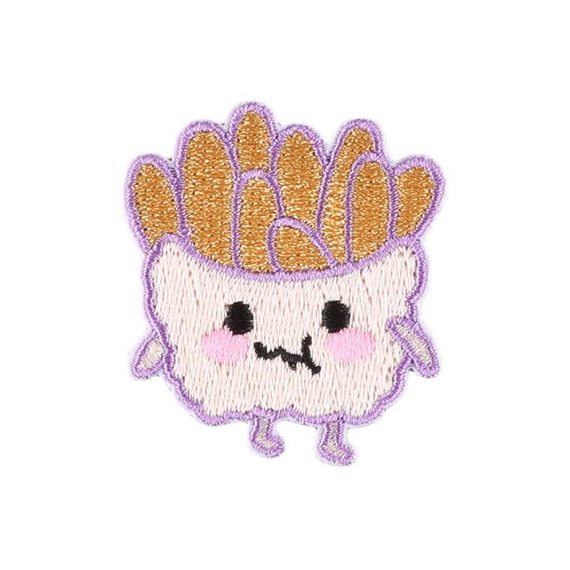 Duoku Original Snacks and Fast Food Cloth Patch - DIY Self-Adhesive Embroidery Accessory