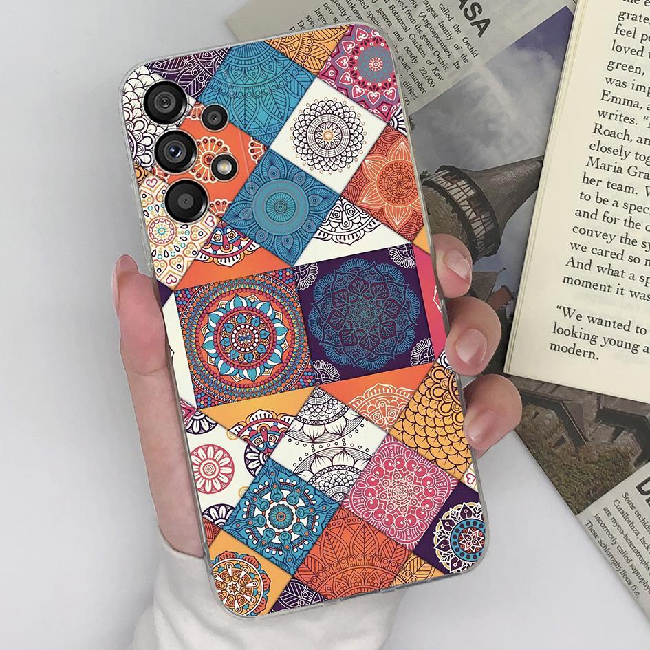 Phone Case For Samsung Galaxy A8 A9 Star F12 F13 F22 F23 A14 A23 A33 A52 Back Cover Protective Soft Silicone Popular Pattern For Samsung Funda Bumper