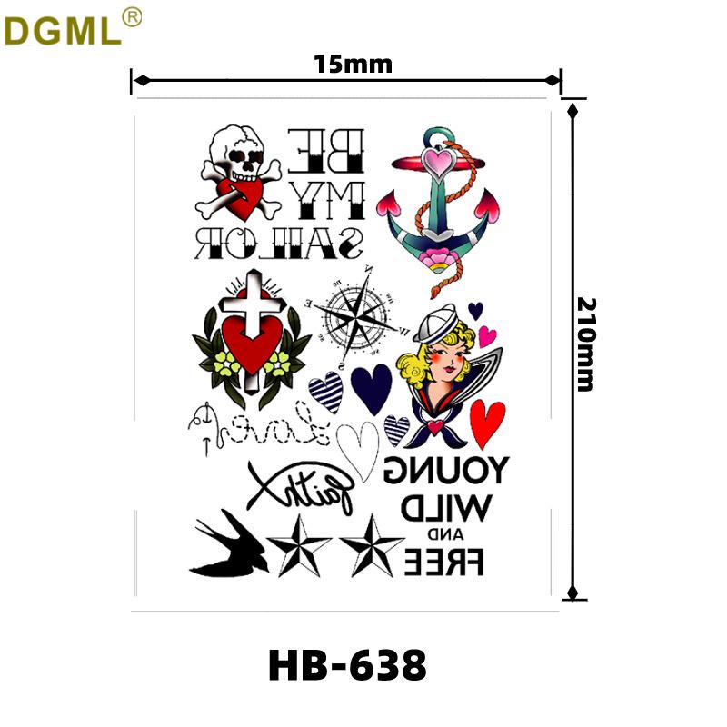 Custom Zodiac Animal Tattoo Sticker - Waterproof, Personalized, Cute Fish, Little Bear, Flower Cartoon Design