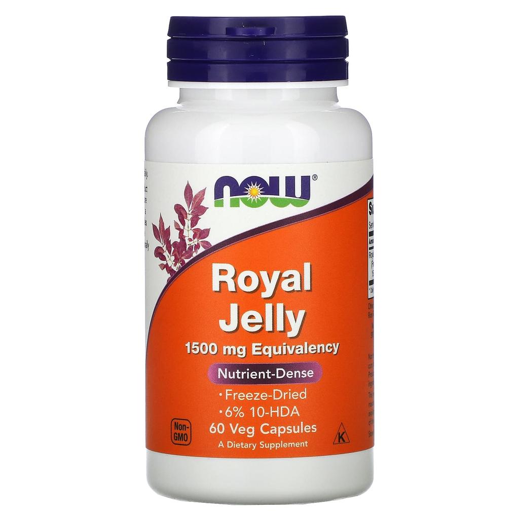 Now Foods Royal Jelly, 1,500 Mg, 60 Veggie Capsules