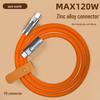 Кабель USB-C для быстрой зарядки 120 Вт из цинкового сплава с жидкой мягкой резиной для Android