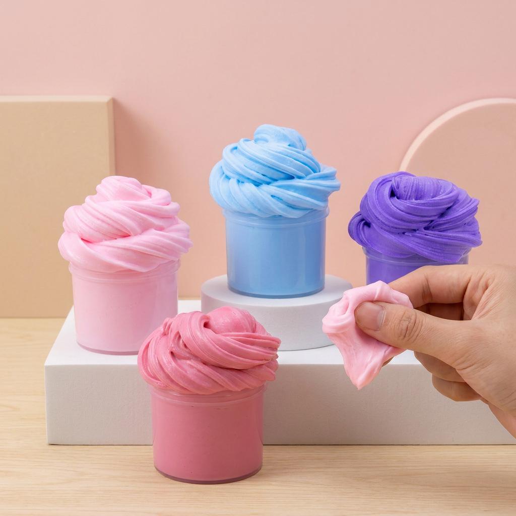 Набор слизи из 4/8 штук: Красочная DIY игрушка-антистресс для детей