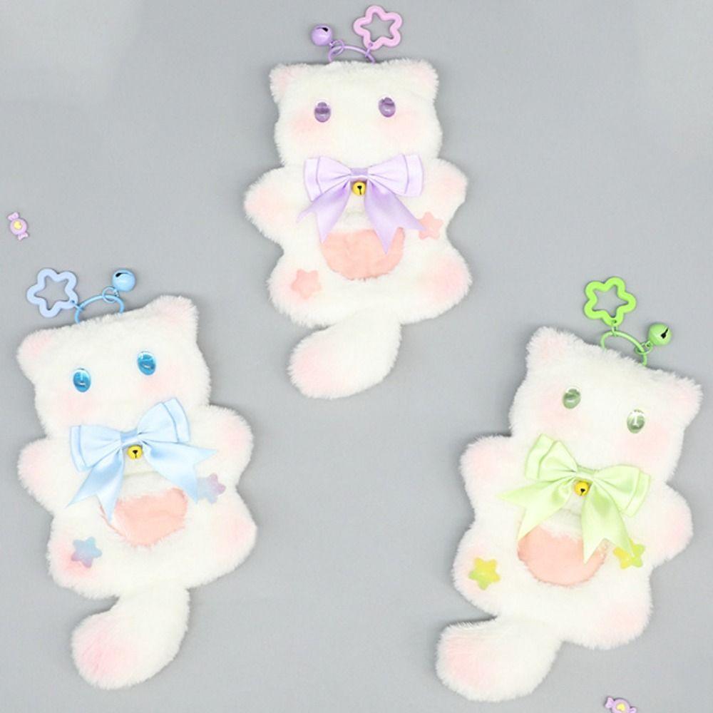 Cartoon Cat Anime Pins Display Base Plush Badge Decoration Tray Cute Badge Holder Fans Chasing