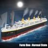 Creative Movie Titanic Large Cruise Boat Ship Steamship Model Bricks Building Blocks Diy Toys for Children Gifts