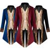 Men's Vintage Mid Length Jacquard Tuxedo Punk Style Elegant Gothic