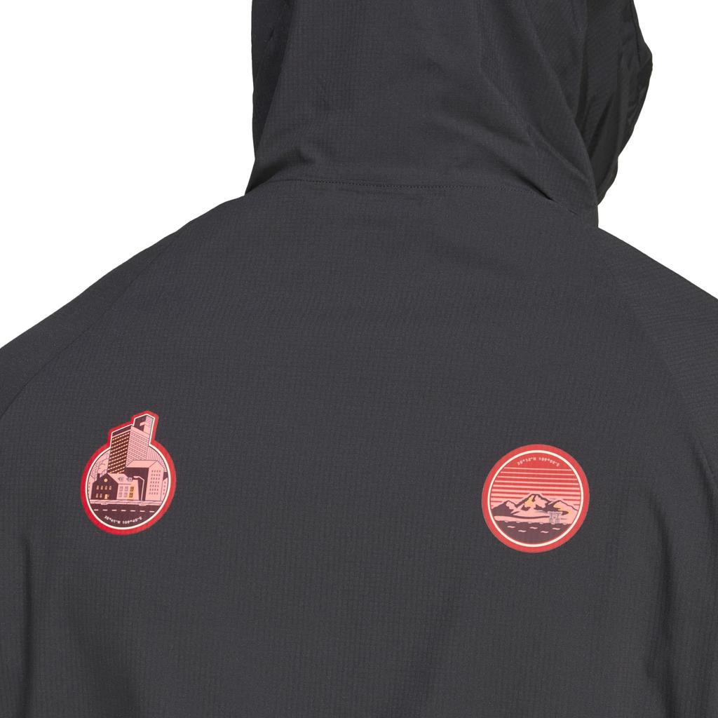 adidas Куртка Adizero для бега, черная, размер 4L, KUK41, мужская, (JF3509),