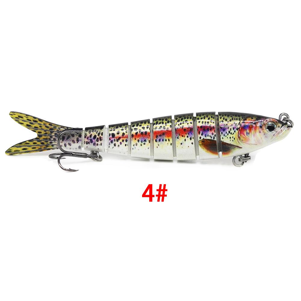 Биомиметическая 8-секционная жесткая приманка для рыбалки на открытом воздухе, 13,5 см/26 г.