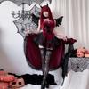 Европейский и американский костюм на Хэллоуин в готическом стиле Diablo Женское платье Ласточкин хвост Ведьма Вампирша Свадебное платье Костюм для выступления