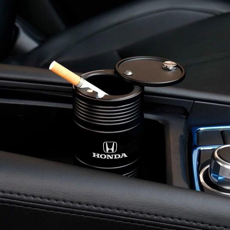 CKNJU1 Oil Drum Styling Car Ashtray Aluminum Cigarette Butt Box For Honda Civic Accord Crosstour Spirior Odyssey Avancier UR-V Sienna