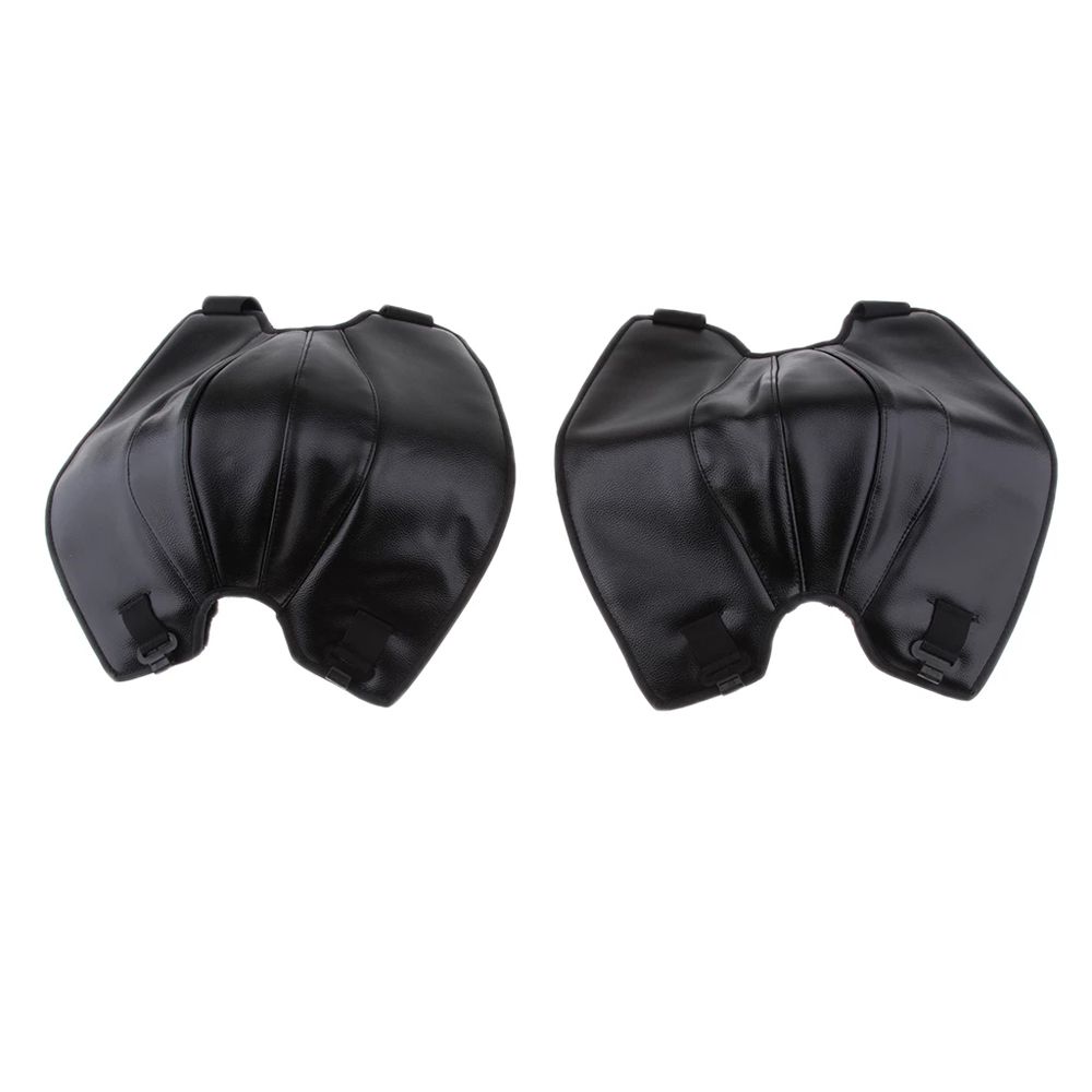 Adjustable PU Leather Windproof Riding Knee Pads Warm Kneepad Motorcycle Kneepad Protective Guard