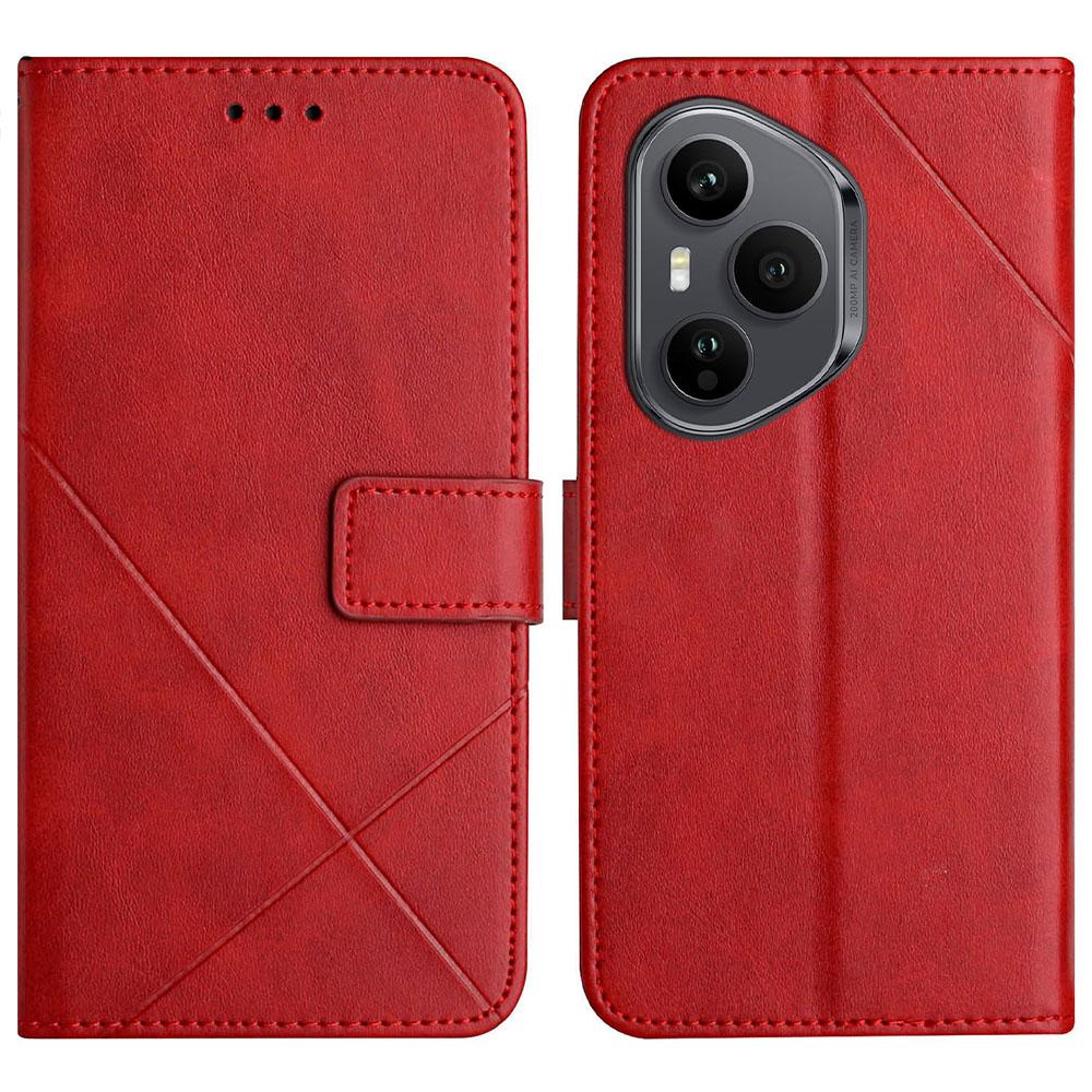 For Honor 400 Pro 5G (Глобальный) Кошелек с узором Case Line, кожаный чехол для телефона с ремешком на запястье