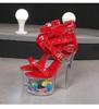 Model Rivet Zipper Roman Sandals Transparent Luminous Shoes Sexy Heels Sandals 1986 Series 20cm Heel 10cm Platform LFD