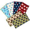 Half Set of 6 In Gauze Handkerchiefs with Cute Japanese Patterns and Fuji Design [cluster] Kids' Handkerchiefs, [Made Japan] Mt.