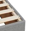 Box Spring Bed with Mattress Light Grey 100 x 200 cm Fabric
