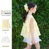 Girls' Summer Clothes Set with Bow Detail
