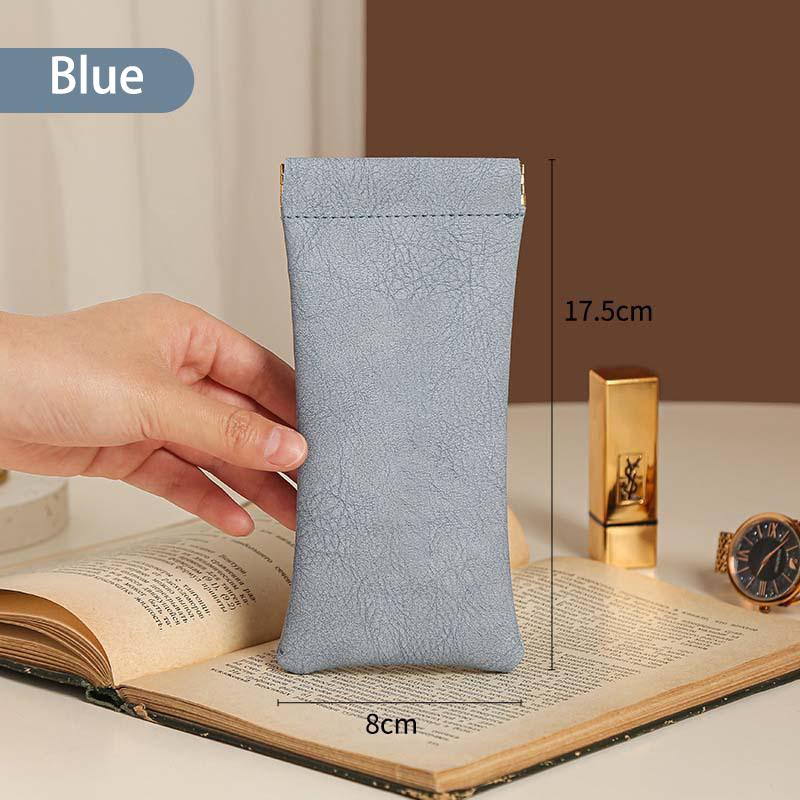 Сумка для хранения очков из искусственной кожи, автоматический закрытый чехол для солнцезащитных очков, водонепроницаемый чехол, защитный чехол для очков, сумка для хранения очков