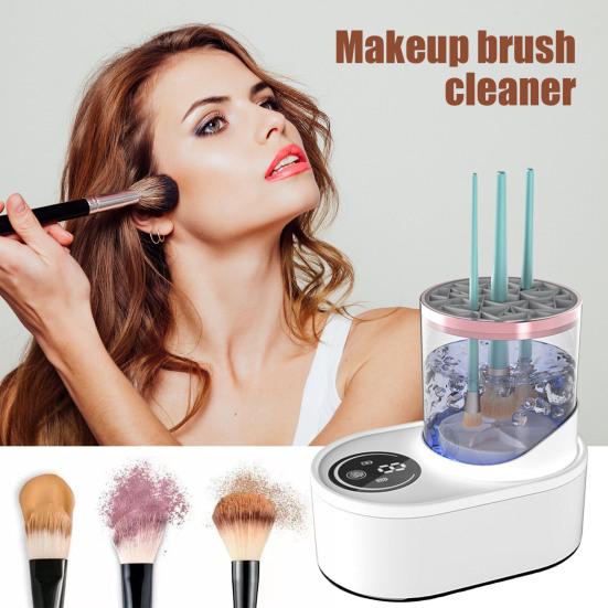 Электрический очиститель для кистей для макияжа, съемный USB-аккумулятор, автоматическая машина для чистки косметических кистей, держатель для сушки косметических кистей, контейнер для мытья инструментов