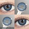 Eyeshare 2pcs Colored Contact Lenses for Eyes Blue Contact Black Eye Lens Gray Beautiful Pupils Yearly Brown Eyes Makeup Lenses
