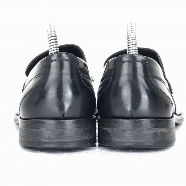 Кожаные слипоны Kenneth Cole с мыском [7M/25.0/Черный] Туфли(ИСПОЛЬЗОВАЛ)