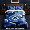 Hamburger SV Football Design Bed Bedding Set 1 Duvet Cover + 2 Pillowcases Soft Breathable Household Bed Linens