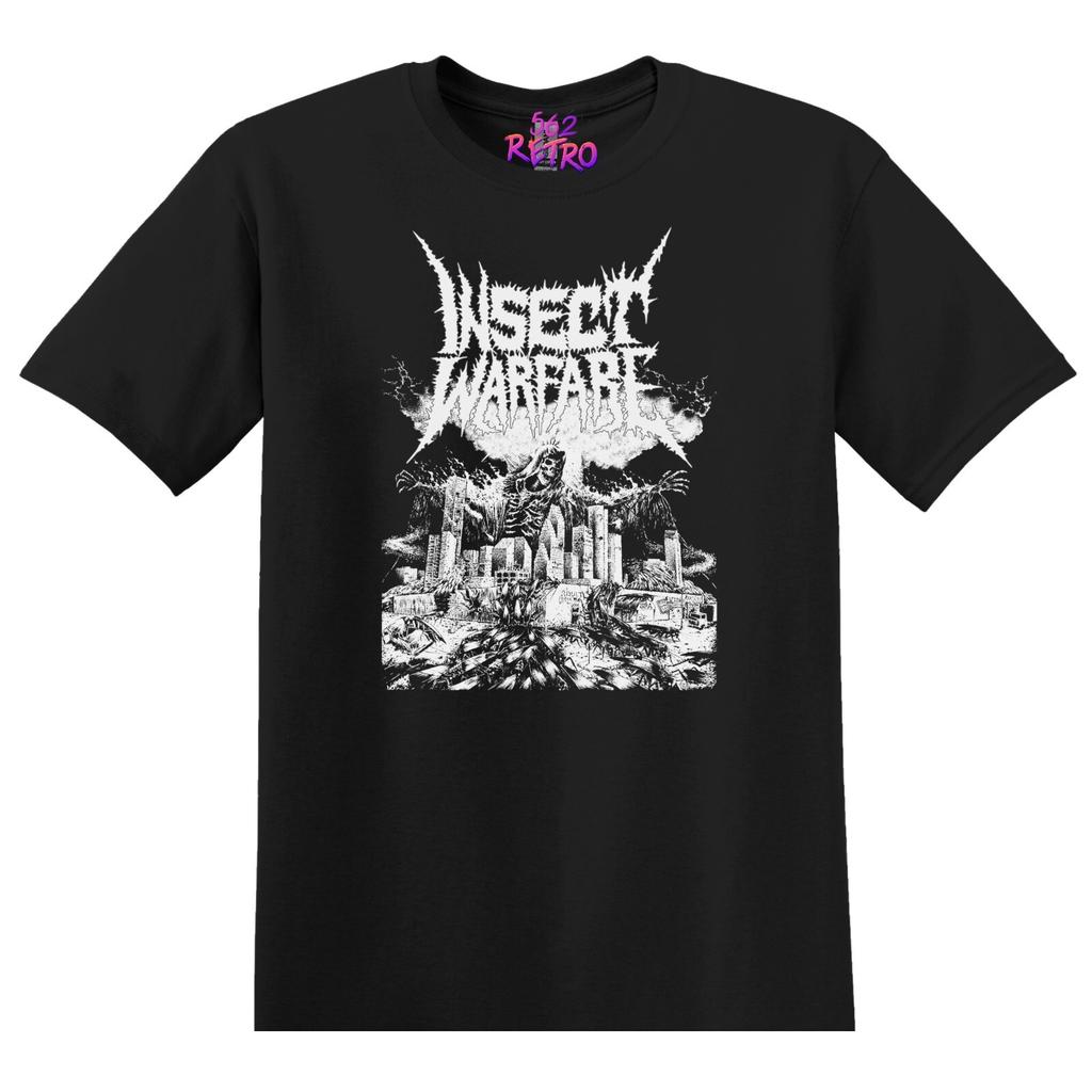 Insect Warfare Heavy Metal Band T-Shirt Black S-3XL