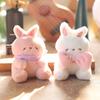 Cute Little Rabbit Pendant Plush Toy Doll White Rabbit Bag Hanging Decoration Keychain Doll Doll