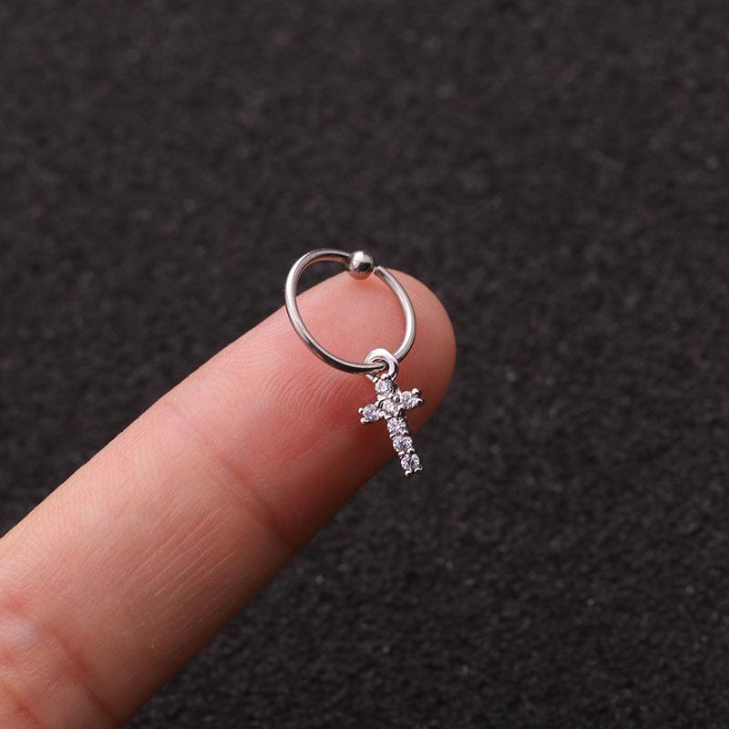 Ювелирные изделия 1 шт. великолепные хрустальные серьги-кольца хрящ спираль пирсинг пупка кольцо трагус ручная работа