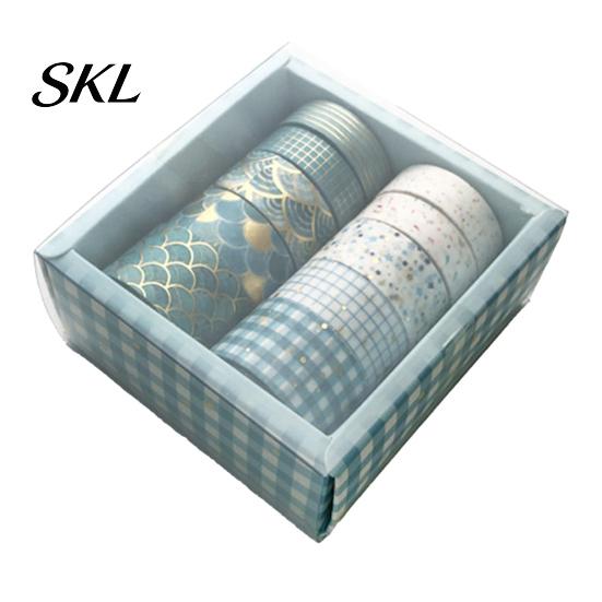 Hot Stamping Washi Tape 10 Rolls Metallic Foil Tape, Decorative Masking Tapes for Junk Paper-safe Adhesive Journal Supplies, Arts, DIY Crafts,