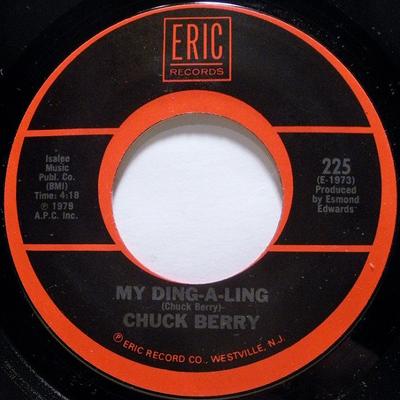 7-дюймовая пластинка CHUCK BERRY My DingALing School Day Ring 225 Eric Records 1979 США Рок Б/у