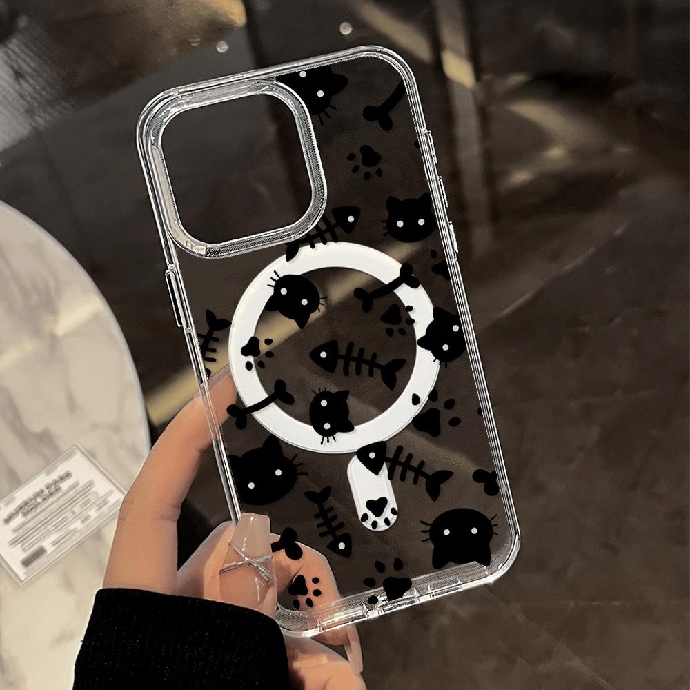 Магнитный чехол для телефона для iPhone 11 12 13 iPhone 13 14 15 Pro 15 16 Pro Max Samsung A15 A16 A25 A26 A55 A56 S25 S24 S22 S23 Ultra S25 Edge