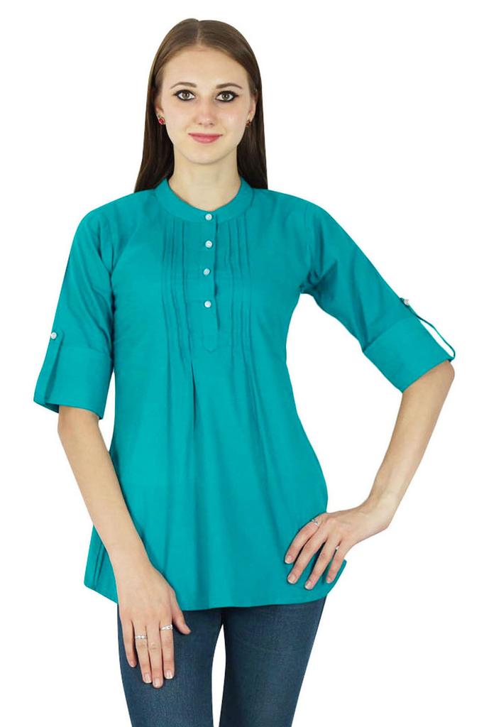 Boho Top Dress Solid Wear Casual Tunic Women Clothing Cotton Summer Sundress