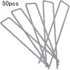 50Pcs Heavy Duty U Shape Garden Stakes Staple Securing Pegs Pins Anti-Rust For Securing Weed Barrier Fabric Landscape Fabric