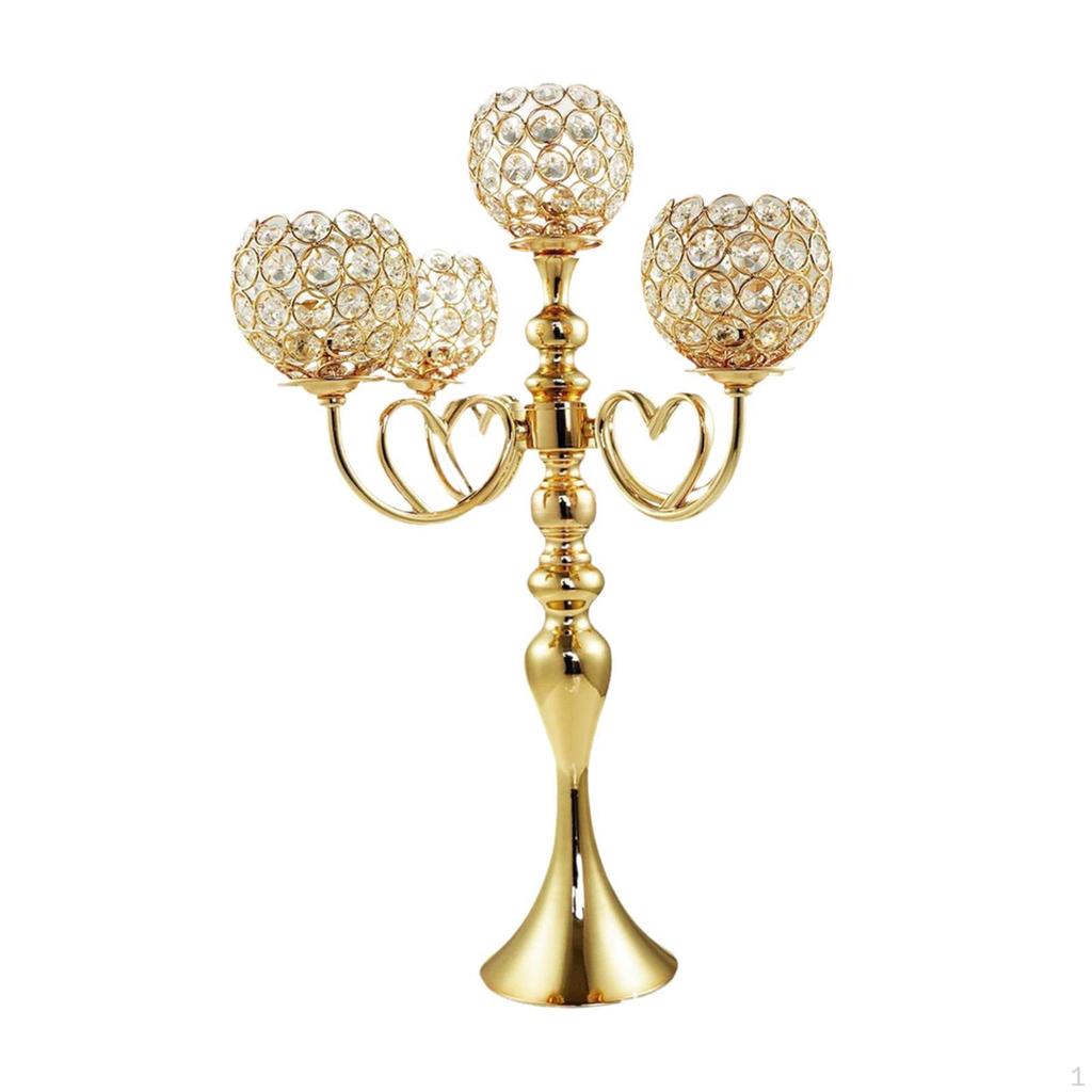 Центральная часть стола-канделябра, подставка для свечи, элегантный железный металлический держатель с 5 кронштейнами, чаша, подсвечник