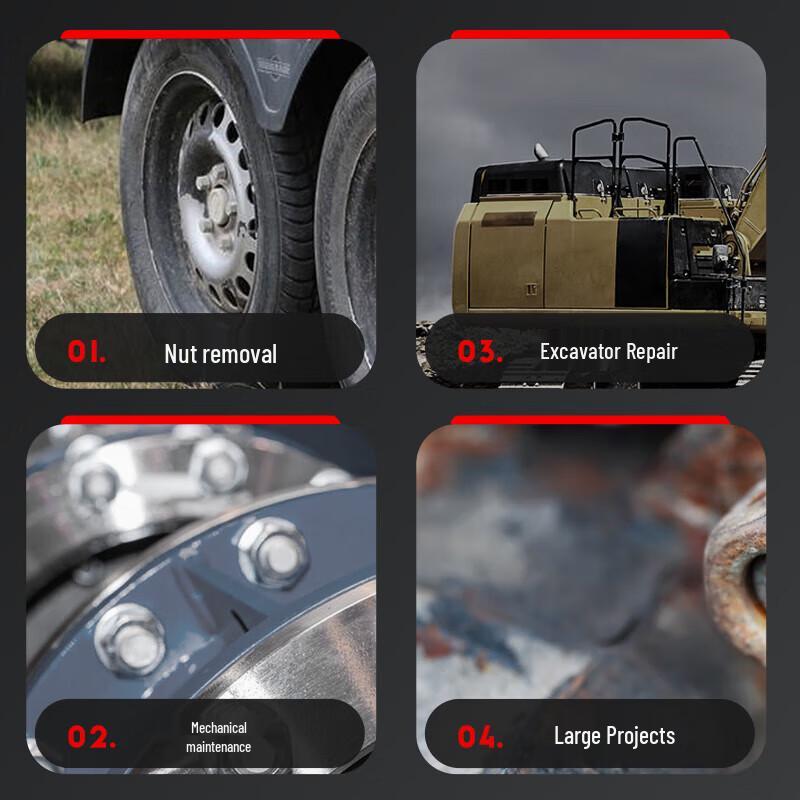 Delixi Heavy Duty Corded Impact Wrench CN plug (adapter included)