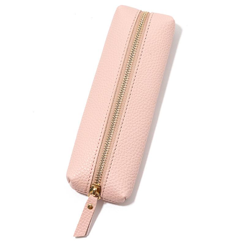 Customized Logo, Durable, Dirt-resistant, Pencil Case, Solid Color, High-value, Unisex