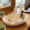 Jewelry Tray, Decorative Trinket Dish, Desktop Jewelry Organizer, Female Figure Storage Tray for Rings Earrings Necklaces Hairpins Makeup Brushes