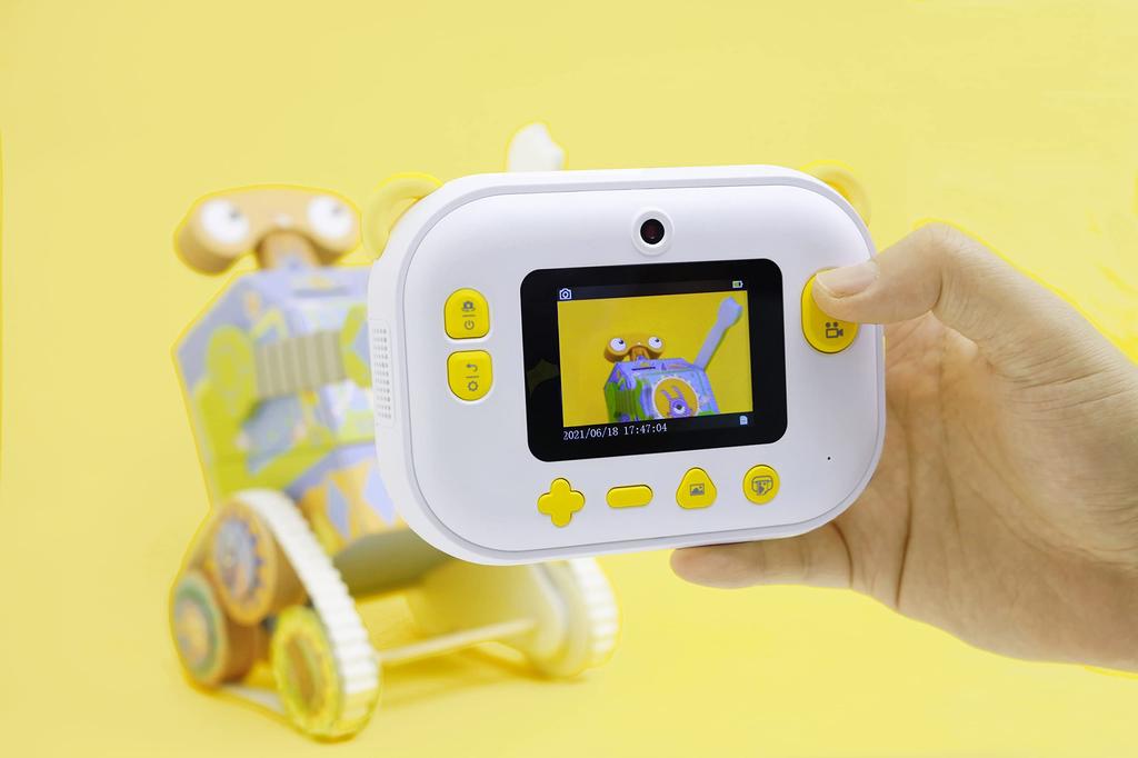 myFirst Camera Insta Home Digital Photo and Label Printer Edit Images with the Dedicated App Inkless Green Wi-Fi 3-in-1 Camera, Printer,