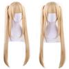 Cosplay Wig from In Twin Tails with Perfect for Parties and Disguises 1 Bonus Item Heat-resistant "Second Castle" Corn-colored Buns, +