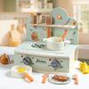 Children'S Early Education Simulation Mini Kitchen Stove Set Toy Play House Cooking Pot Meal Kitchen Utensils Wooden Toys