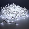 Compact LED Garland Flashing Outdoor Cold White 19M 750L White Cable