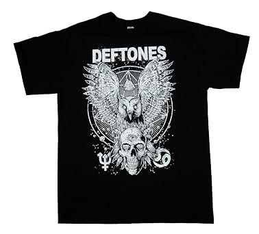 Мужские футболки Deftones с белым логотипом, дышащие, готические, японской моды, хлопок, круглый вырез, короткий рукав, мягкая, оверсайз