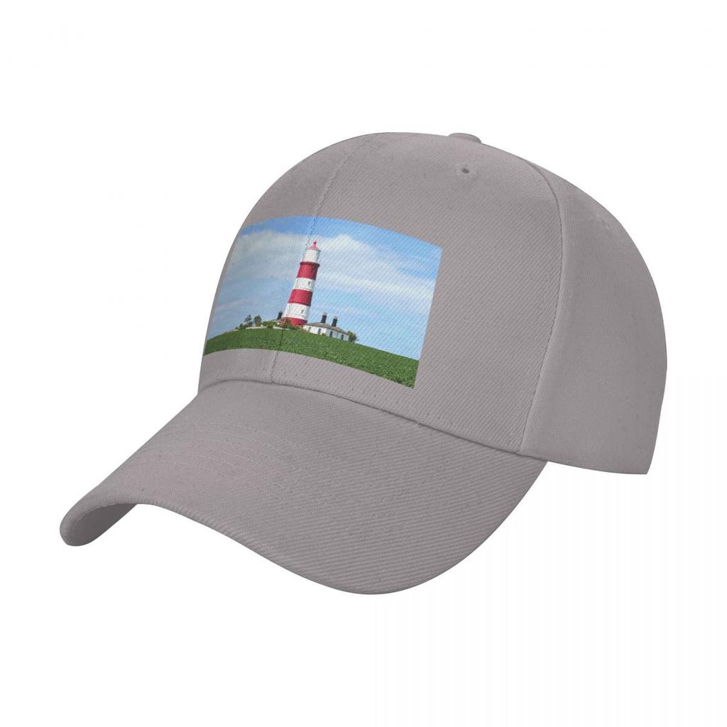 Happisburgh Lighthouse Baseball Cap Streetwear hiking hat Golf Hat western Mens Luxury Womens