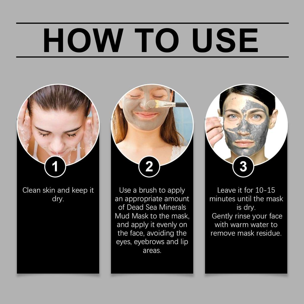 Очищающая маска с грязью Мертвого моря. Мягкое очищение и удаление черных точек.