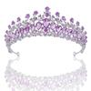New Alloy Color Bridal Crown Wedding Dress Crown Tiara Holiday Crystal Crown