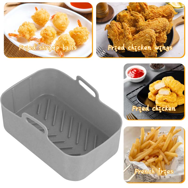 Набор силиконовых зажимов для фритюрницы, многоразовая, устойчивая к высоким температурам, безопасная для мытья в посудомоечной машине фритюрница